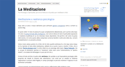 Desktop Screenshot of lameditazione.com
